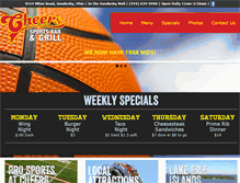 Tablet Screenshot of cheerssandusky.com